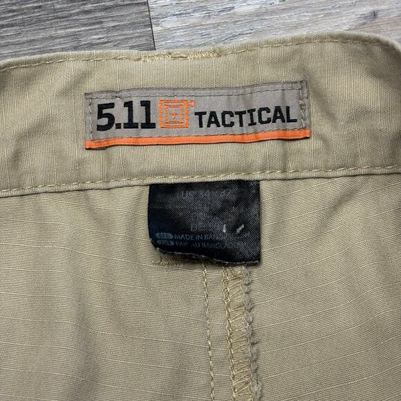 5.11 Tactical Taclite Pro Tan Khaki Mens 32x32 Ripstop Cargo Utility Work Pants - Picture 4 of 16